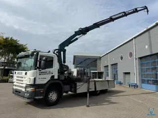 Scania P114-340 / 639700 KM / LIFT+LENKACHSE / HMF 1823 K4 / REMOTE / ROTATOR / AIRCO / FULL-AIR / A