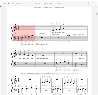 Piano Lesboek PDF downloaden - Voorzien van Meespeeltracks