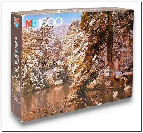 Winterscène - MB Puzzle - 1500 Stukjes