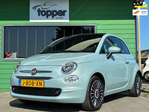 Fiat 500 1.0 Hybrid Mint Breeze|2e Eigenaar|Panoramadak|Navigatie|Carplay|Virtual Cockpit|CruiseCont