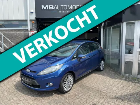 Ford Fiesta 1.25 Ghia//5DRS/Airco/Blauw/Sport Velgen/APK/Onderhoudshistorie!