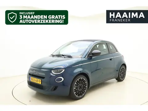 Fiat 500 1.0 Hybrid La Prima | Cabrio | Lederen bekleding | Keyless | Camera | Cruise control | Lich