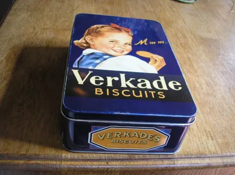 Blik - verkade - biscuits /chocolade