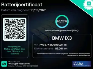 BMW IX3 Executive 80 kWh SHADOW LINE 98% SOH PANO|LEDER|CARPLAY
