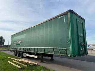 Van Hool A 300 van Hool + flat LAG mega trailer with lift axle and kinglifter mount