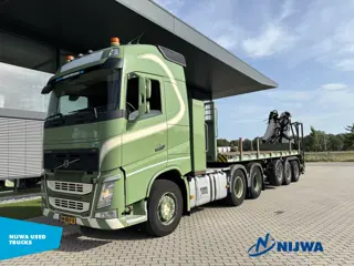 Volvo FH 460 6x4 i.c.m. ESVE oplegger met Palfinger Epsilon Q200ZHPLS