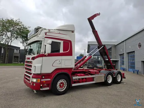Scania R620-V8 / 6X4 / RETARDER / HOOKLIFT / FRIDGE / SPECIAL INTERIOR / FULL-AIR / XENON / LEATHER 