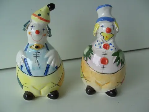 ZOUT &amp; PEPER SETJE CLOWN MET handen op BUIK Nieuw