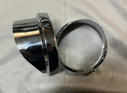 Harley passinglights chroom wimperringen 4 1/2"