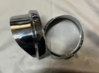 Harley passinglights chroom wimperringen 4 1/2"