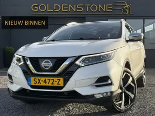 Nissan Qashqai 1.2 Tekna + ✓360° Camera✓2e Eigenaar✓Pano✓Navi✓Leder✓Keyless✓Stoelverw✓116pk✓Pdc V+A✓