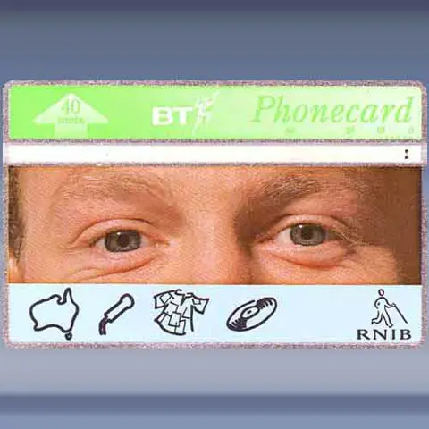 RNIB, eyes Jason Donovan (1993)