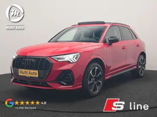 Audi Q3 45 TFSI e 2x S Line PHEV 245pk Dealer O.H. | Trekhaak Af Fabriek | Panodak | Adaptive Cruise