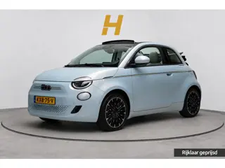 Fiat 500e Cabrio La Prima by Bocelli 42 kWh | SoH 94,9% | Navigatie | Carplay | Camera | Stoelverwar