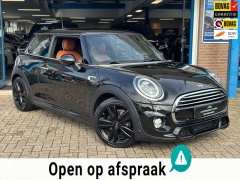 Mini 3-Deurs 1.5 Cooper JCW 2019 ZWART NAVI LEDER LM NAP!