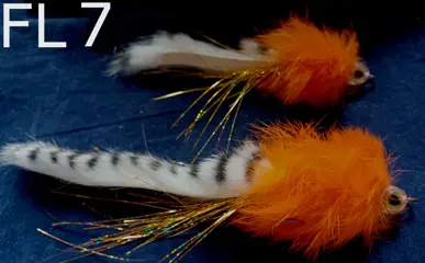 Diverse sets van 2 stuks snoekstreamers op Double Hook / Fleurhaak
