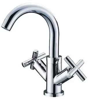 Badkamerkranen met kruis greep, model Taraz