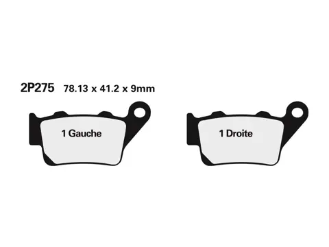 REMBLOKKEN ACHTER BMW S 1000 RR 2009 - 2011 / 2012 - 2014 /