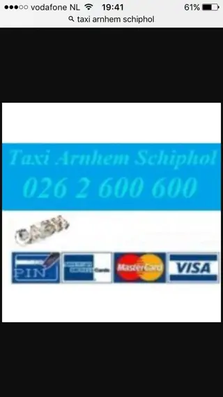 Taxi Arnhem Schiphol