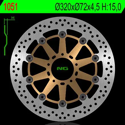 REMSCHIJF VOOR Ducati 848 2008 - 2010
