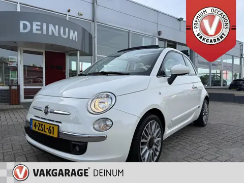 Fiat 500 Cabrio 0.9 TwinAir Turbo Cult Leder comf.intr, Climate contr, LMV,  Zeer nette staat..!!