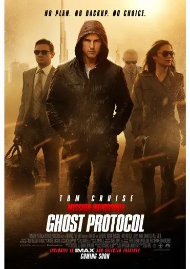 MISSION IMPOSSIBLE : GHOST PROTOCOL filmposter.