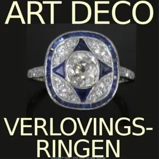 Adin Antwerpen Belgie verkopers van Art-Deco ringen.