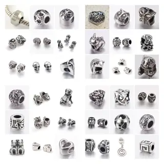 Vanaf € 0,95 Pandora Style bedels van RVS