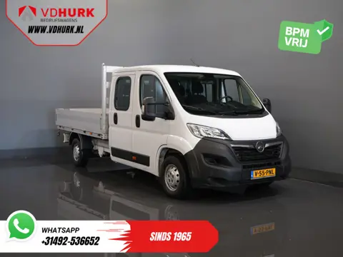 Opel Movano 2.2 140 pk DC Dubbel Cabine Open Laadbak/ 7 Pers./ 2.5t Trekverm./ Cruise/ Airco/ 288x21