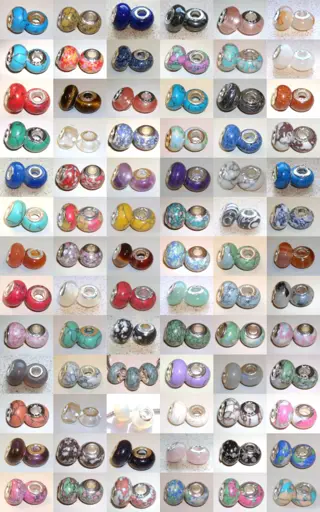 Vanaf € 0,25 Pandora Style bedels met natuur- en halfedelsteen