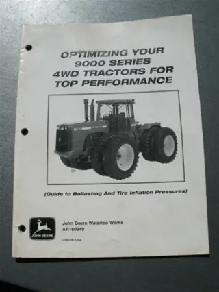 Manual JD optimizing 9000 series