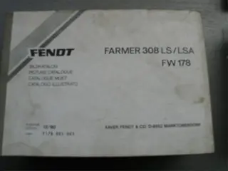 Manual Fendt Farmer 308LS/LSA FW 178