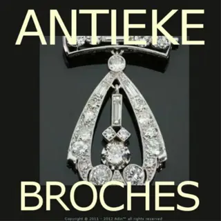 Adin Antwerpen Belgie verkopers van Art-nouveau brooches