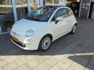 Fiat 500 1.2 Lounge Automaat, Panoram Dak, Airco, LM velgen