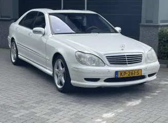 Mercedes-Benz S-klasse - 55 AMG Lang Pure White +360PK Aut CC Leder Apk!