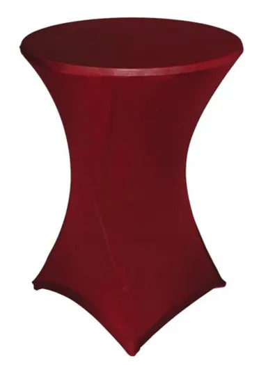 Statafelrok voor statafel 80 tot 85cm kleur bordeaux