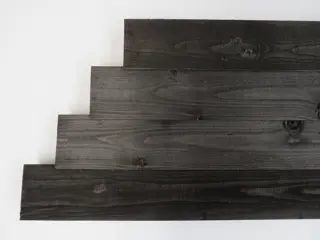 Zweeds Rabat Douglas, Zwart geverfd en Thermowood