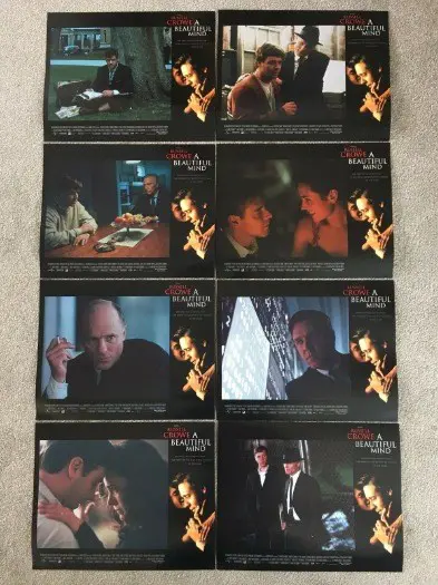A BEAUTIFUL MIND lobbycard set.