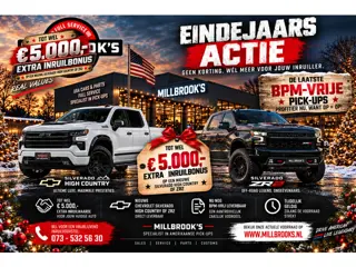 Chevrolet Einde jaars Actie Laatste bpm vrije pick-ups bij Millbrooks !!! BPM VRIJ !!! !! 5000 € inr