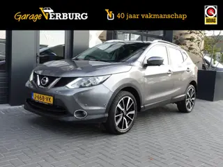 Nissan Qashqai 1.6 Tekna (Navi,Camera360,Cruise,PDC,LEER,Panoramadak,Stoelverwarming,Trekhaak)