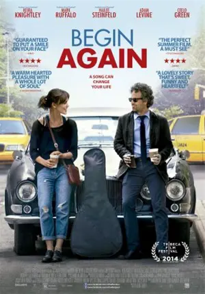 BEGIN AGAIN filmposter.