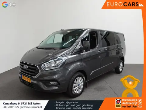 Ford Transit Custom 300 2.0 TDCI L2H1 Limited Dubbele Cabine Navi Airco 2 Schuifdeuren Trekhaak PDC 