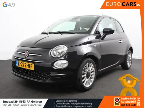 Fiat 500 1.2 Lounge Navigatie Leder Interieur Climate Control Panoramadak Parkeer sensoren