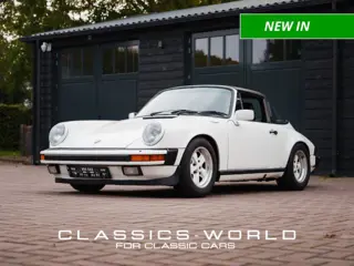 PORSCHE 911 3.2 Carrera Targa Â Grand Prix White Â 915 Manual Â Factory Short Shifter
