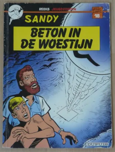 Strip Boek: SANDY, beton in de woestijn - deel 18, 1984.