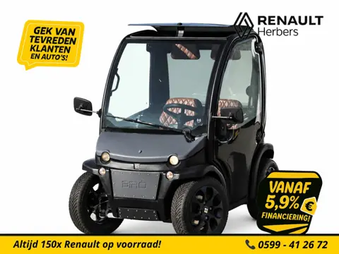 estrima Brommobiel Biro Limited Edition LEER / ZWART OP ZWART / LICHTMETAAL