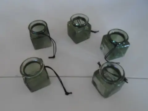 MINI POTJES VIERKANT h5 b 4 CM NIEUW