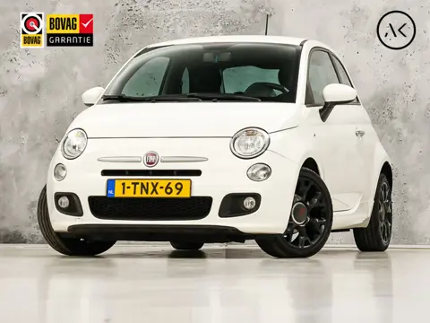 Fiat 500 0.9 TwinAir Turbo Sport 500S (AIRCO, ZWART HEMEL, LEDER, SPORTSTOELEN, ELEK RAMEN, NIEUWSTA