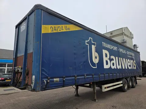 Van Hool ROR - Drum 3-assige schuifzeilen oplegger - Luchtvering - Liftas - ALU borden! PM3289