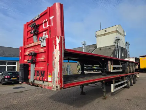 Fruehauf SMB - DISC 3-assige platte oplegger - SMB assen - Schijfremmen - Luchtvering - 385/65 R22.5
